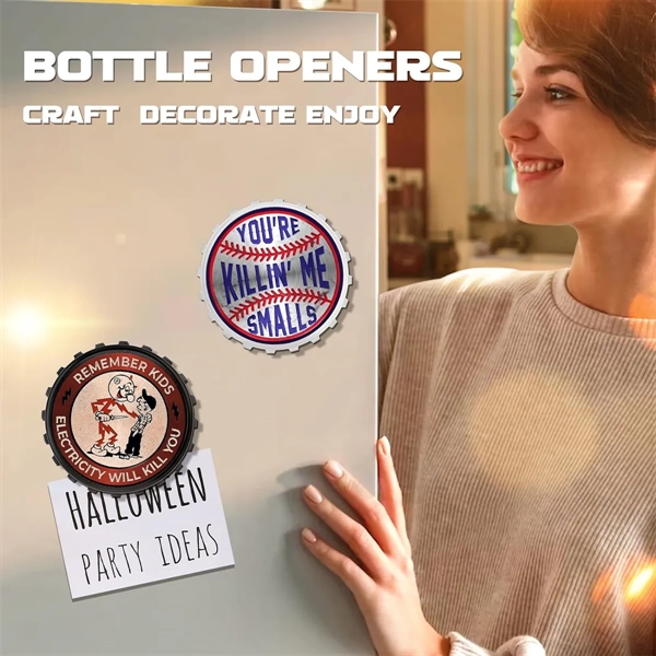 Bottle Cap Shape Magnetic Opener - Bottle Cap Shape Magnetic Opener - Image 5 of 5