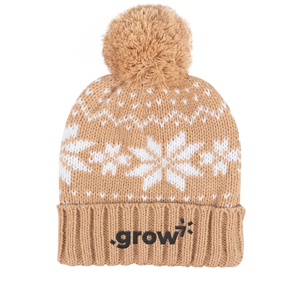 Holiday Pom Beanie - Holiday Pom Beanie - Image 4 of 4