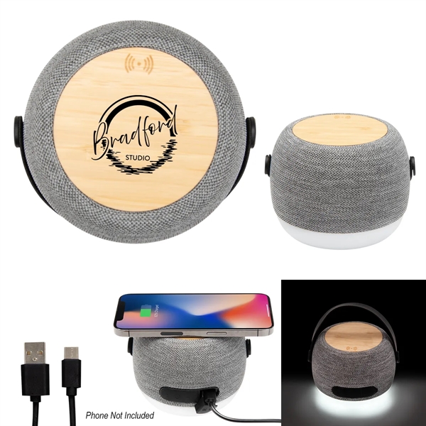 RPET Light Up 15W Charger & Hi-Fi Speaker - RPET Light Up 15W Charger & Hi-Fi Speaker - Image 2 of 3