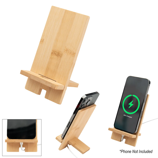 Bamboo Phone Stand - Bamboo Phone Stand - Image 2 of 3