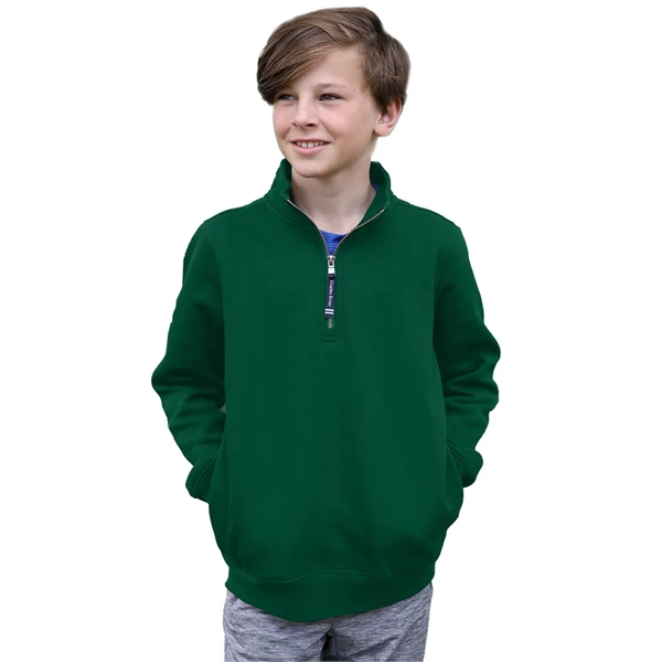 Youth Crosswind Quarter Zip Sweatshirt - Youth Crosswind Quarter Zip Sweatshirt - Image 0 of 12
