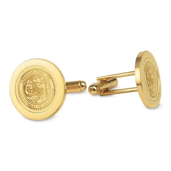 Medallion Cufflinks with Presentation Box - Medallion Cufflinks with Presentation Box - Image 1 of 1