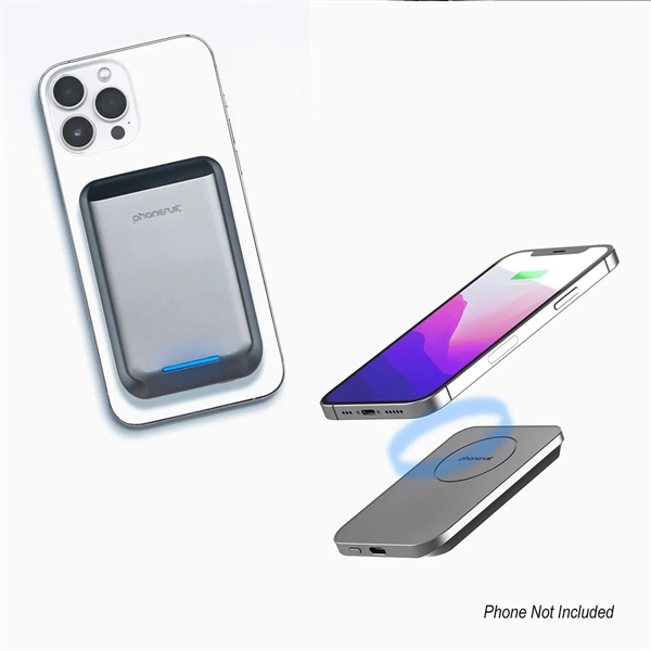 Custom 5,000mAh PhoneSuit® Mag Max Wireless Portable Pocket Char...