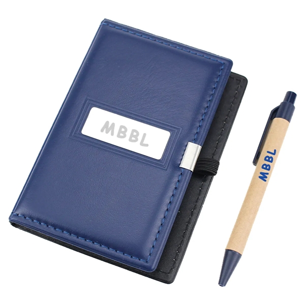 Pu Business Notepad With Pen - Pu Business Notepad With Pen - Image 3 of 4