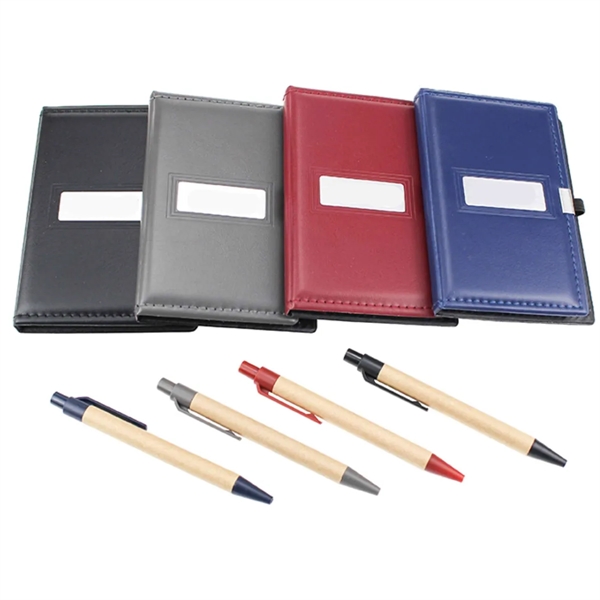 Pu Business Notepad With Pen - Pu Business Notepad With Pen - Image 4 of 4