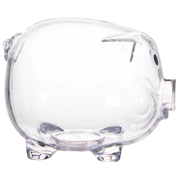 4" Plastic Piggy Bank - 4" Plastic Piggy Bank - Image 3 of 3