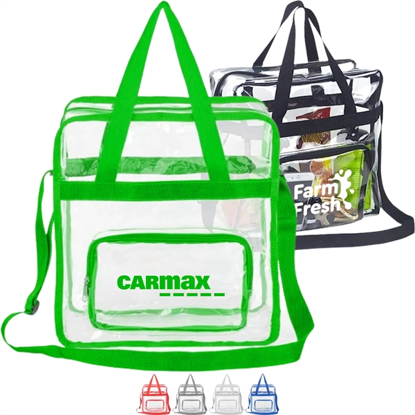 Stadium Approved Transparent Tote Bag (11" X 12" X 6") - Stadium Approved Transparent Tote Bag (11" X 12" X 6") - Image 0 of 15