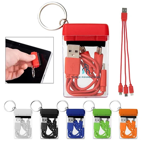 4-In-1 Charging Cable With Screen Cleaner - 4-In-1 Charging Cable With Screen Cleaner - Image 0 of 6