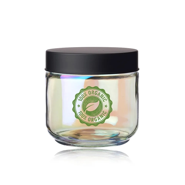 Luminous 23 oz. Iridescent Glass Storage Jar - Luminous 23 oz. Iridescent Glass Storage Jar - Image 0 of 2