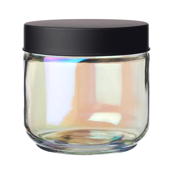 Luminous 23 oz. Iridescent Glass Storage Jar - Luminous 23 oz. Iridescent Glass Storage Jar - Image 2 of 2