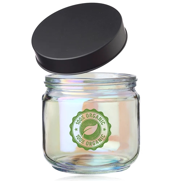 Luminous 23 oz. Iridescent Glass Storage Jar - Luminous 23 oz. Iridescent Glass Storage Jar - Image 1 of 2