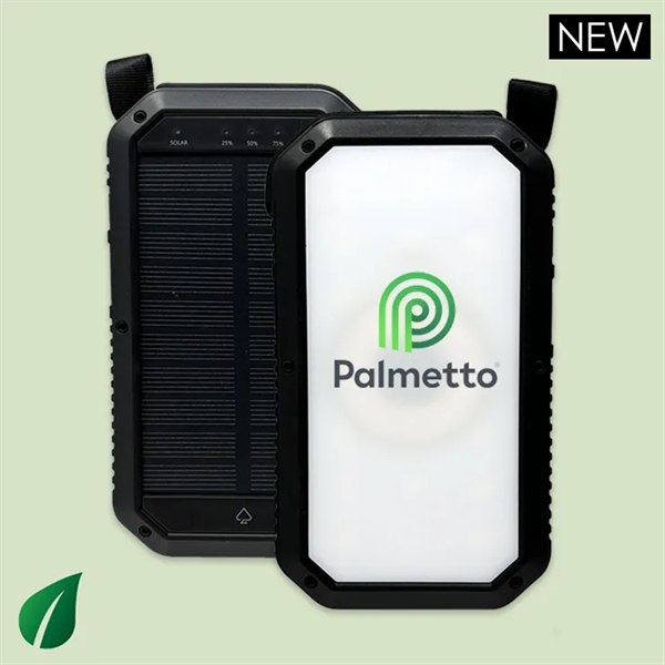 Solar Qi 2.0 - 10,000 mAh Power Bank With Travel Case - Solar Qi 2.0 - 10,000 mAh Power Bank With Travel Case - Image 0 of 5