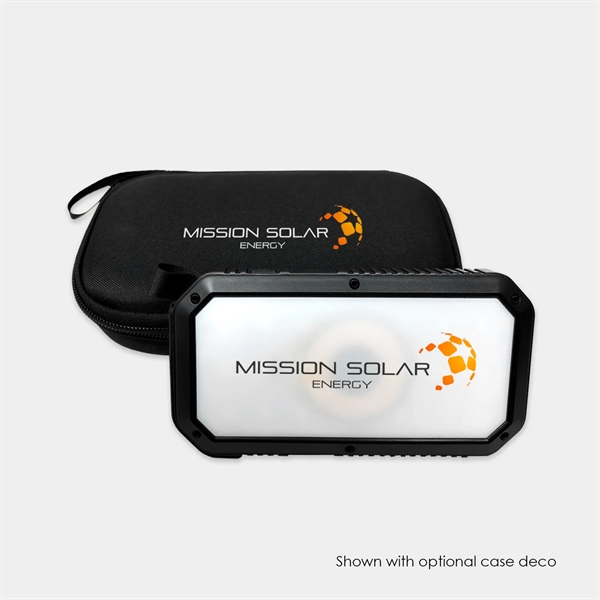 Solar Qi 2.0 - 10,000 mAh Power Bank With Travel Case - Solar Qi 2.0 - 10,000 mAh Power Bank With Travel Case - Image 1 of 5