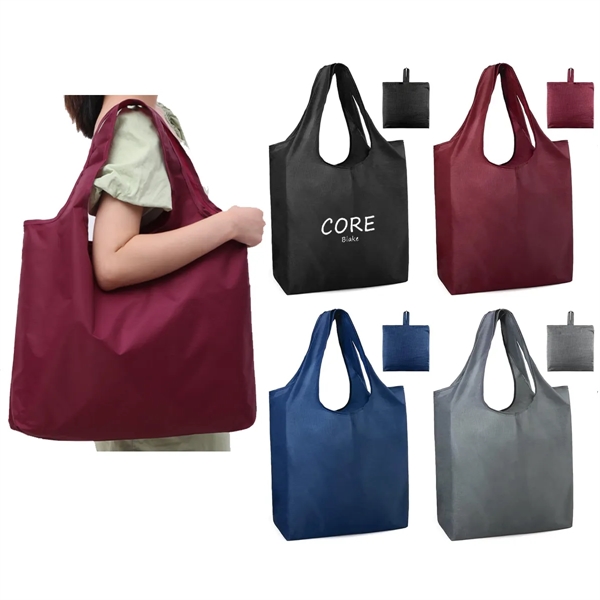 Large Reusable Foldable Grocery Bags Shopping Tote - Large Reusable Foldable Grocery Bags Shopping Tote - Image 0 of 2