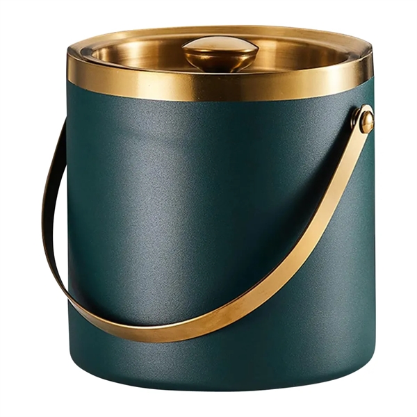 Stainless Steel Ice Bucket with Lid - Stainless Steel Ice Bucket with Lid - Image 5 of 7