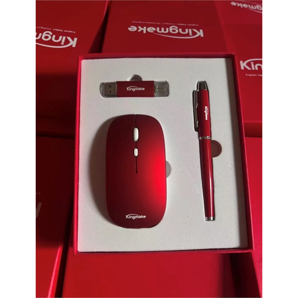 Custom Luxury Gift Set, USB Drive, Mouse, and Pen - Custom Luxury Gift Set, USB Drive, Mouse, and Pen - Image 2 of 10
