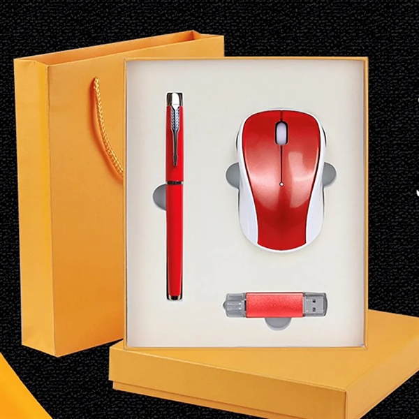 Custom Luxury Gift Set, USB Drive, Mouse, and Pen - Custom Luxury Gift Set, USB Drive, Mouse, and Pen - Image 7 of 10
