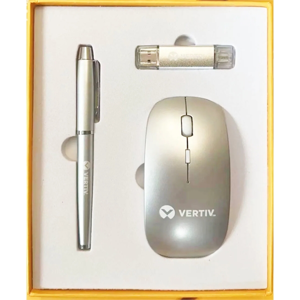 Custom Luxury Gift Set, USB Drive, Mouse, and Pen - Custom Luxury Gift Set, USB Drive, Mouse, and Pen - Image 10 of 10