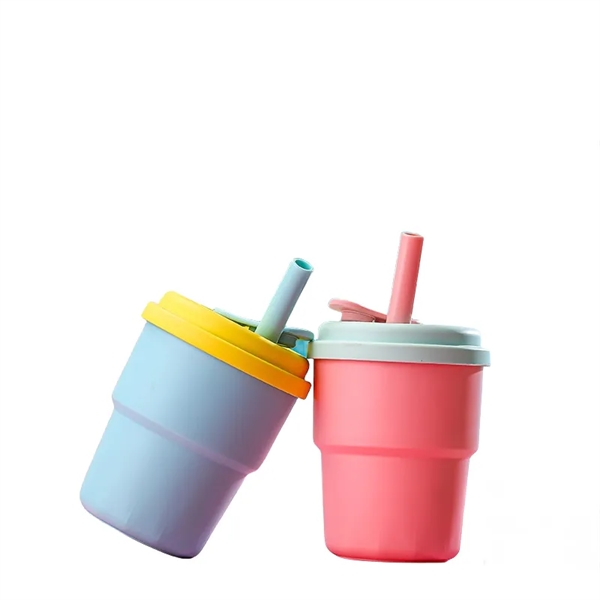 13 oz Toddler Silicone Cups with Straws and Lids Tumbler - 13 oz Toddler Silicone Cups with Straws and Lids Tumbler - Image 2 of 7
