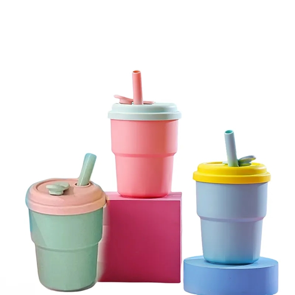 13 oz Toddler Silicone Cups with Straws and Lids Tumbler - 13 oz Toddler Silicone Cups with Straws and Lids Tumbler - Image 7 of 7
