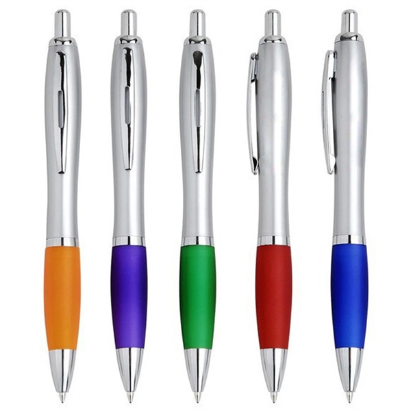 Personalized Office Stationery Push Action Ballpoint Pen - Personalized Office Stationery Push Action Ballpoint Pen - Image 2 of 4