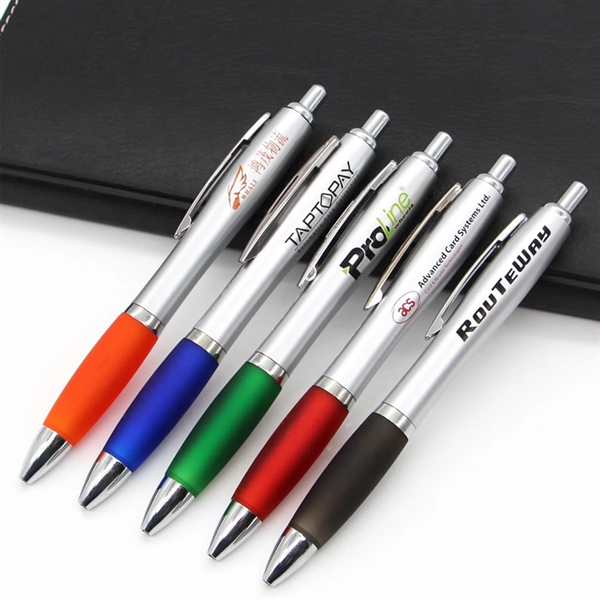 Personalized Office Stationery Push Action Ballpoint Pen - Personalized Office Stationery Push Action Ballpoint Pen - Image 3 of 4