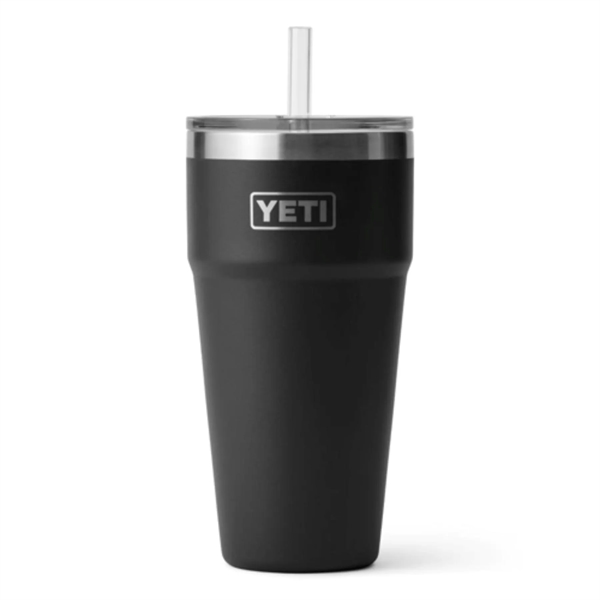 26 Oz YETI® Stainless Steel Insulated Tumbler w/ Straw - 26 Oz YETI® Stainless Steel Insulated Tumbler w/ Straw - Image 6 of 6