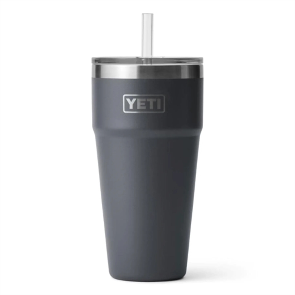 26 Oz YETI® Stainless Steel Insulated Tumbler w/ Straw - 26 Oz YETI® Stainless Steel Insulated Tumbler w/ Straw - Image 1 of 6