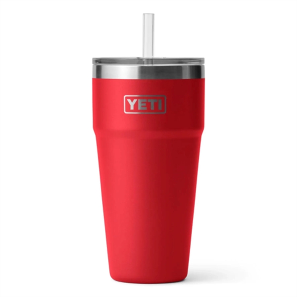 26 Oz YETI® Stainless Steel Insulated Tumbler w/ Straw - 26 Oz YETI® Stainless Steel Insulated Tumbler w/ Straw - Image 3 of 6