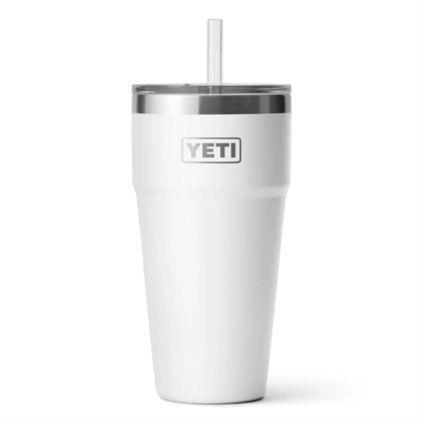 26 Oz YETI® Stainless Steel Insulated Tumbler w/ Straw - 26 Oz YETI® Stainless Steel Insulated Tumbler w/ Straw - Image 5 of 6