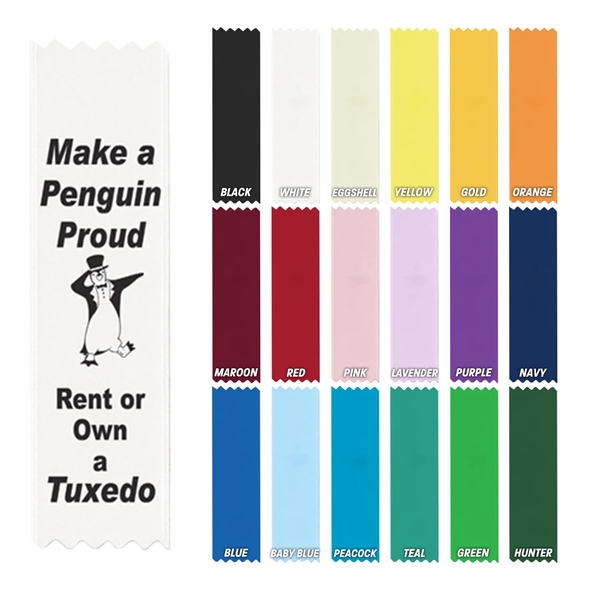 1 5/8" x 6" Premium Custom Ribbon - 1 5/8" x 6" Premium Custom Ribbon - Image 0 of 19