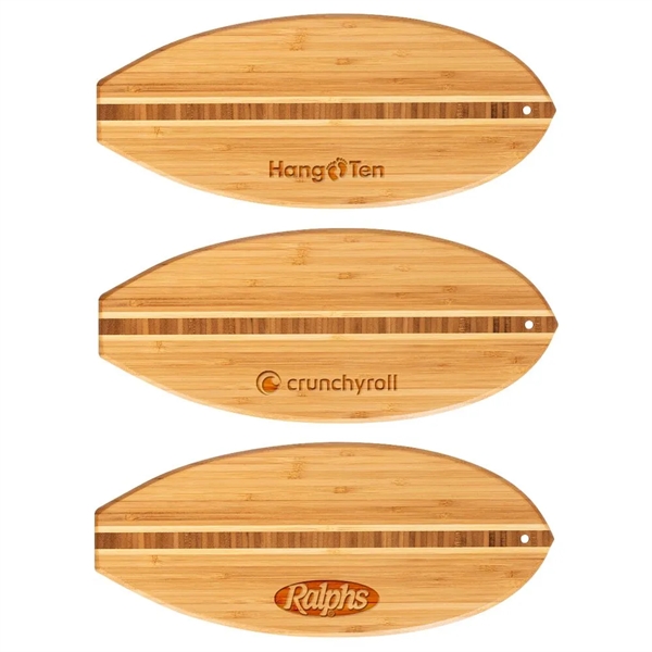 Custom Lil' Surfer Bamboo Cutting Board