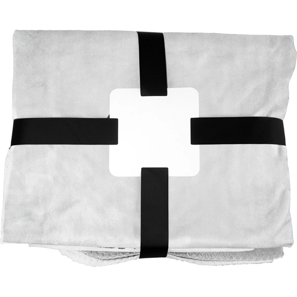 Gift Wrapped Full Color Velvety Recycled Plush Blanket - Gift Wrapped Full Color Velvety Recycled Plush Blanket - Image 2 of 5