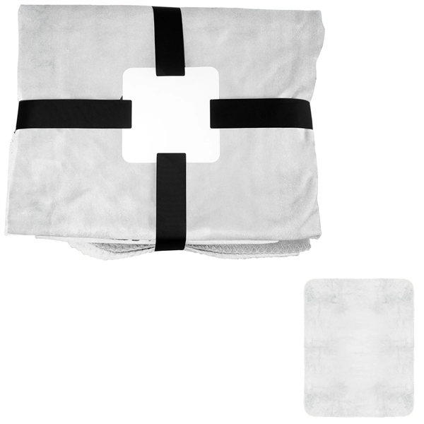 Gift Wrapped Full Color Velvety Recycled Plush Blanket - Gift Wrapped Full Color Velvety Recycled Plush Blanket - Image 1 of 5