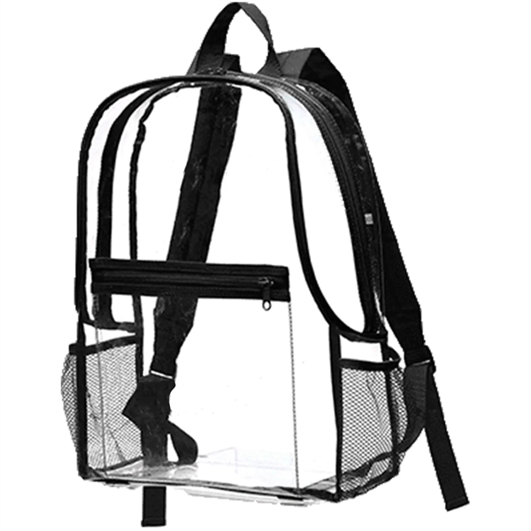Translucent Trek Clear Backpack 12" x 16" x 5" - Translucent Trek Clear Backpack 12" x 16" x 5" - Image 3 of 3