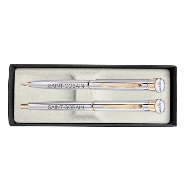 Signature Collection - Brass USA Logo Dome Pen & Pencil Set - Signature Collection - Brass USA Logo Dome Pen & Pencil Set - Image 0 of 0