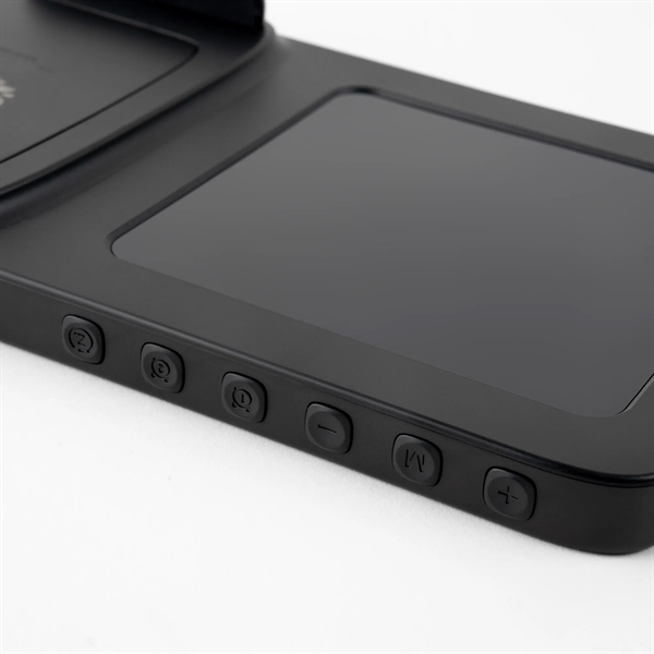 Obelisk, Wireless Charging Phone Stand with Digital Alarm - Obelisk, Wireless Charging Phone Stand with Digital Alarm - Image 2 of 8