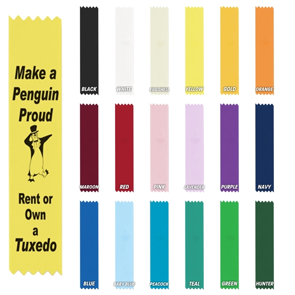 1 5/8" x 8" Premium Custom Ribbon - 1 5/8" x 8" Premium Custom Ribbon - Image 0 of 18