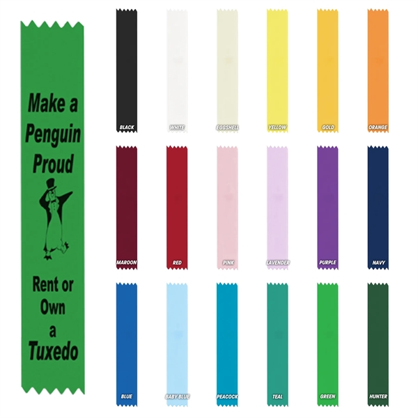 1 5/8" x 10" Premium Custom Ribbon - 1 5/8" x 10" Premium Custom Ribbon - Image 0 of 18