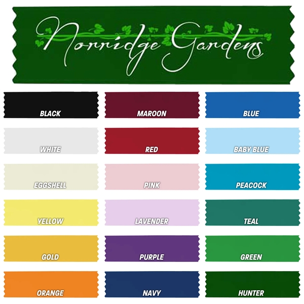 2 1/2" x 9" Premium Custom Ribbon - 2 1/2" x 9" Premium Custom Ribbon - Image 0 of 18