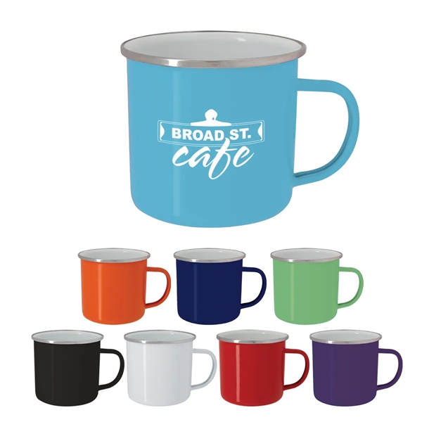 16 Oz. Enamel Campfire Mug - 16 Oz. Enamel Campfire Mug - Image 0 of 16