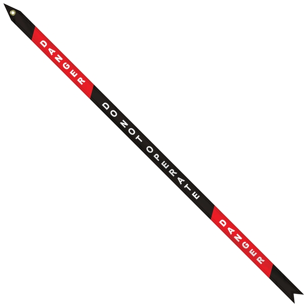 1 1/2" x 48" Custom Printed Nylon Streamer - 1 1/2" x 48" Custom Printed Nylon Streamer - Image 0 of 2