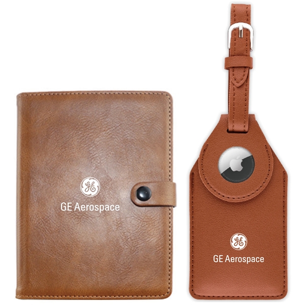 RFID Passport Wallet + Luggage Tag w/ Apple Tracker  Holder - RFID Passport Wallet + Luggage Tag w/ Apple Tracker  Holder - Image 1 of 9