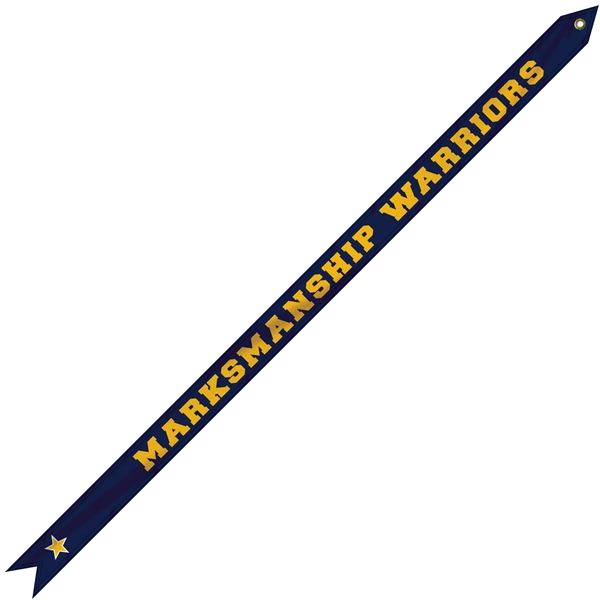 2 1/4" x 48" Custom Printed Nylon Streamer - 2 1/4" x 48" Custom Printed Nylon Streamer - Image 1 of 2