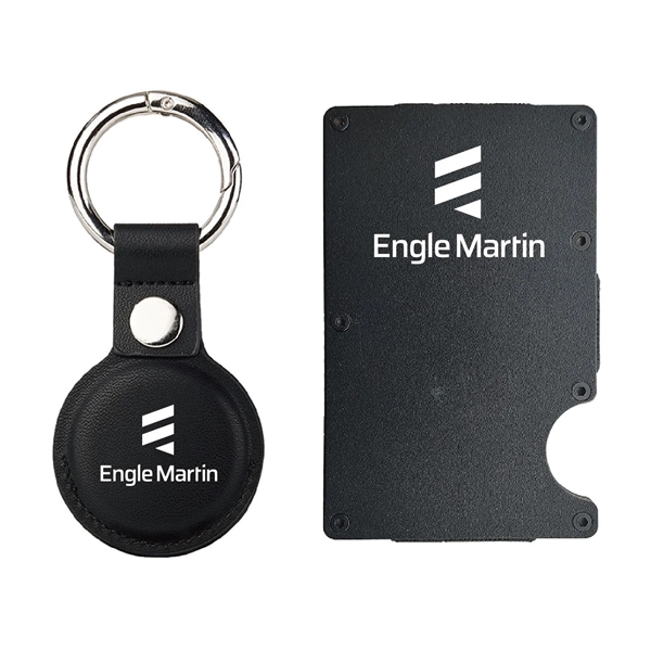 RFID Wallet + KEYCHAIN w/ Apple Tracker Holder GIFT SET - RFID Wallet + KEYCHAIN w/ Apple Tracker Holder GIFT SET - Image 5 of 6