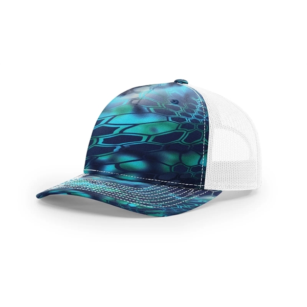 Richardson Printed Five-panel Trucker Cap - Richardson Printed Five-panel Trucker Cap - Image 12 of 33