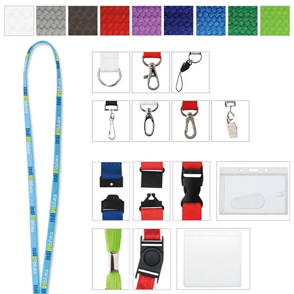 3/8" Polyester Tube Lanyard - 3/8" Polyester Tube Lanyard - Image 3 of 5