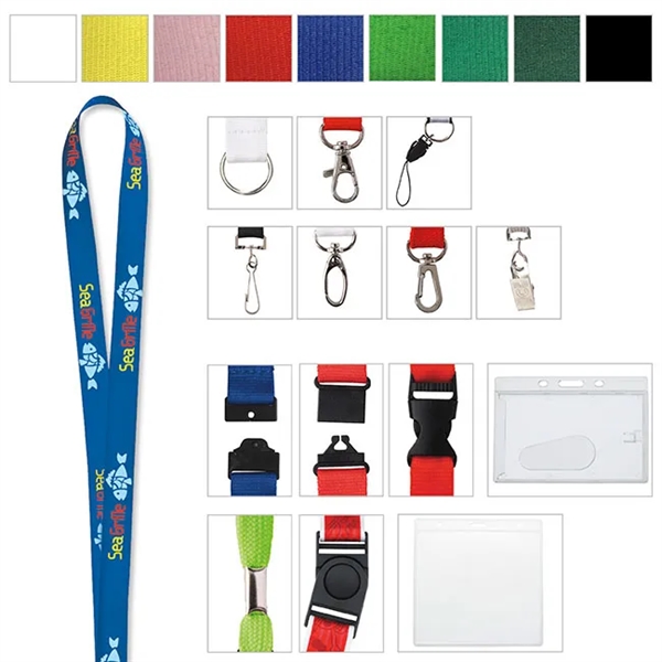 5/8" Polyester Lanyard - 5/8" Polyester Lanyard - Image 4 of 4