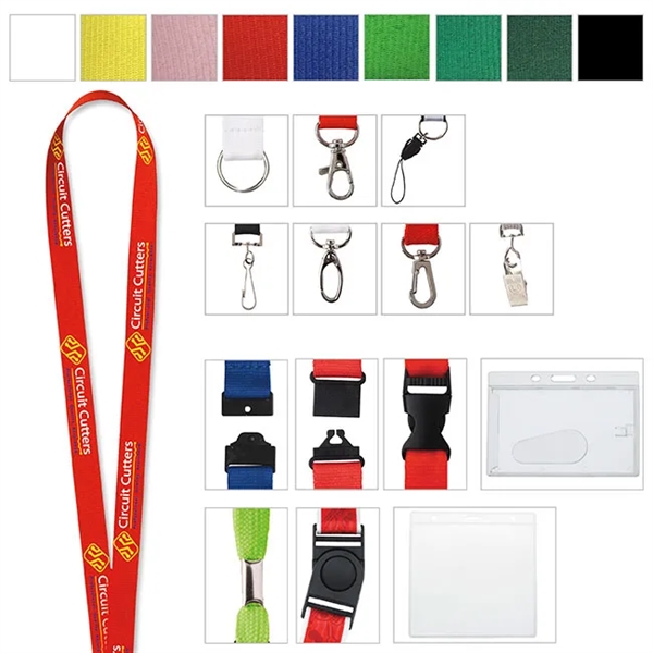1" Polyester Lanyard - 1" Polyester Lanyard - Image 3 of 4