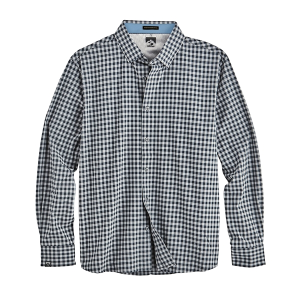 Men's Influencer Gingham Woven Shirt - Men's Influencer Gingham Woven Shirt - Image 7 of 12